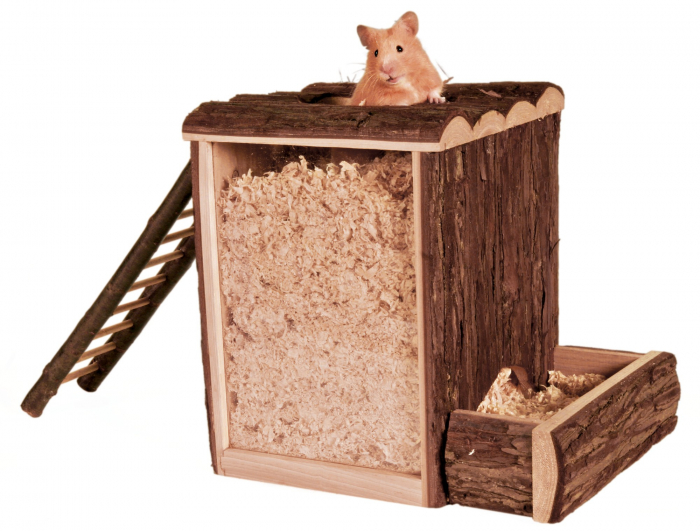 Turn De Joaca Si Vizuina Pentru Hamsteri, Lemn, 25x24x20 cm, 62002	 [2]