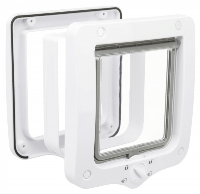 Usa Batanta Pentru Pisici, 4-Way, Cu Tunel, 20x22 cm, Alb, 44231	 [2]