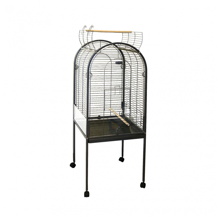 Volier Pentru Papagali Junior Xxlight, 55x55x143 cm, Gri, 498/120 [2]