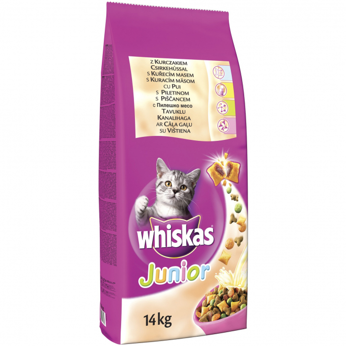 Whiskas Uscat, Junior, Pui, 14 kg [2]