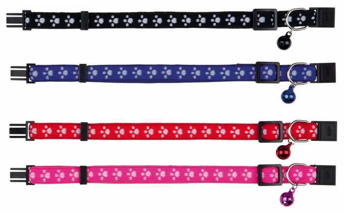 Zgarda Pentru Pisici, Elastica, Cu Clopotel, Model Labute, Diferite Culori, 4202 [1]