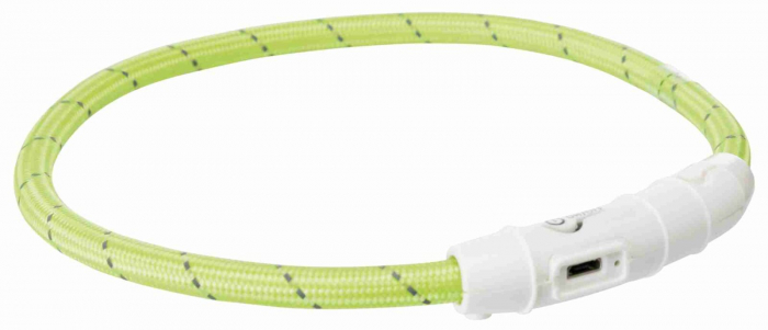 Zgarda Cu Led, Incarcare USB, L-XL: 65 cm/7 mm, Verde, 12702 [2]