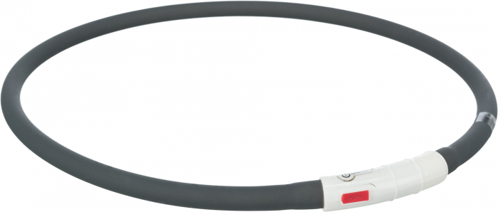 Zgarda Cu Led, Incarcare USB, XS-XL: 70 cm/10 mm, Negru/Rosu, 12649 [4]