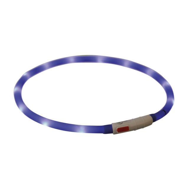 Zgarda Cu Led, Incarcare USB, XS-XL: 70 cm/10 mm, Albastru, 12642 [2]
