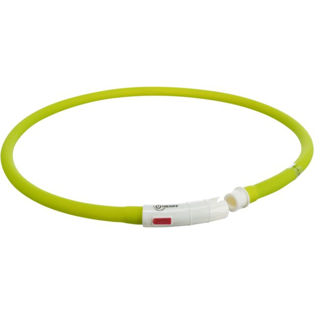 Zgarda Cu Led, Incarcare USB, XS-XL: 70 cm/10 mm, Verde, 12648 [2]