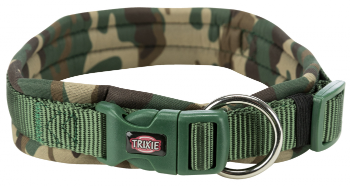 Zgarda Premium Captusita, Extra Lata, M-L: 42-48 cm/20 mm, Camuflaj/Verde Padure, 1988423 [1]