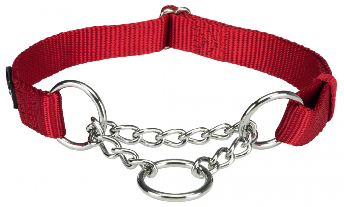 Zgarda Semistrangulanta, Premium, M-L: 35-50 cm/20 mm, Rosu, 202803	 [2]