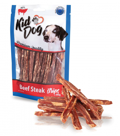 Snacks - Recompense Pentru Caini, Fasii De Friptura De Vita, 80 g, A04716