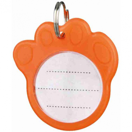Adresier Pentru Zgarda, Plastic, Fosforescent, 3.5 cm, Portocaliu, 2277	 [1]