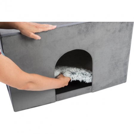 Culcus Harvey Cu Trepte, 119x47x50 cm, Gri/Alb/Negru, 38039	 [10]