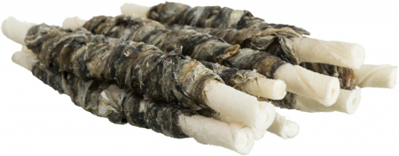 Batoane  - Recompense Pentru Caini, Denta Fun, Rulouri Cu Peste,10 buc/75 g/12 cm, 31387	