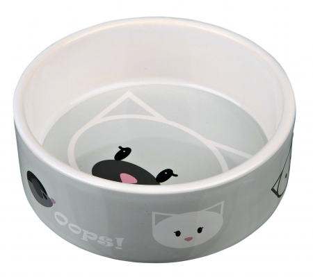 Castron Ceramic Mimi, Pentru Pisici, 0.3 l/12 cm, Diferite Culori, 24650 [1]