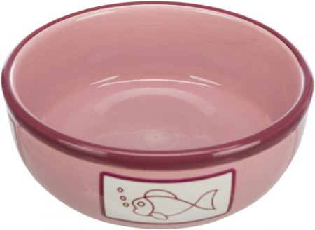 Castron Ceramic Pentru Pisici, 0.35 l /13 cm, Diferite Culori, 24658 [1]