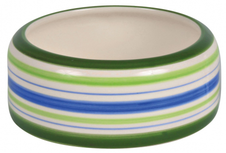 Castroane - Castron Ceramic Pentru Porcusori de Guineea, 200 ml/11 cm, Multicolor/Crem, 60806