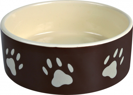 Castroane si adapatoare - Castron Ceramic, Print Labute, 1.4 l/20 cm, Maro/Taupe, 24533