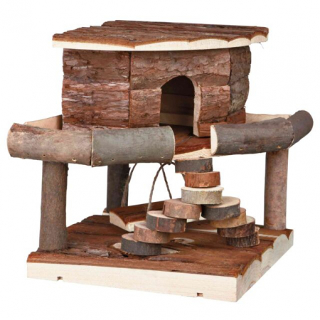 Casuta Pentru Rozatoare, Ida, Lemn, 19x20x19 cm, 61777	 [1]