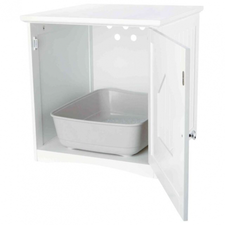 Casuta Pentru Litiera, MDF, 49x51x51 cm, Alb, 40290 [1]