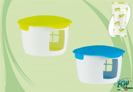 Casute si cuiburi - Casuta Pentru Rozatoare, Plastic, 16x15x10 cm, Diverse Culori, 40331070