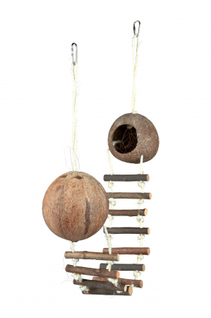 Casute Nuci Cocos Pentru Rozatoare, Cu Pod, 13x100 cm, 62103	 [1]