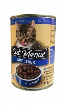 Hrana umeda - Hrana Umeda Pentru Pisici, Cat Menu Adult, Cu Ficat, 415 g	