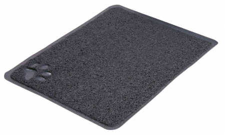 Accesorii litiere - Covoras In Fata Litierei, Forma Dreptunghi, PVC, 37 x 45 cm, Antracit, 40381