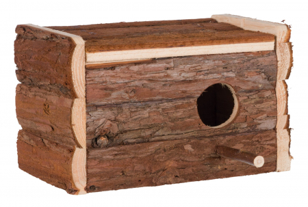 Cuiburi - Cuib Pentru Perusi, Din Lemn De Scoarta, 21x13x12 cm, 5632	