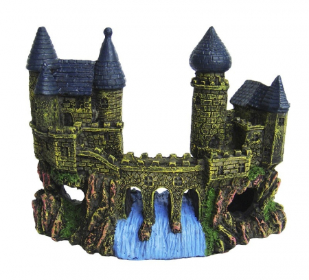 Decor Pentru Acvariu, Castel Cu Pod, 16x6x12.5 cm, R005 [4]