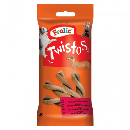 Snacks - Recompense Pentru Caini, Frolic Twistos Cu Vita, 105 g	