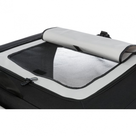 Geanta Transport Auto/Cazare Caini, Vario, S: 61x43x46 cm, Negru/Gri, 39721	 [6]