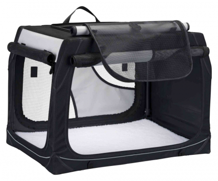 Geanta Transport Auto/Cazare Caini, Vario, S: 61x43x46 cm, Negru/Gri, 39721	 [9]