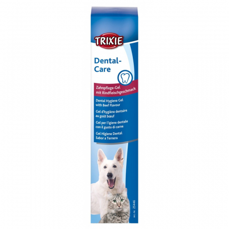 Gel De Ingrijire Dentara Pentru Caini/Pisici, Cu Aroma de Vita, 100 g, 25446	 [1]