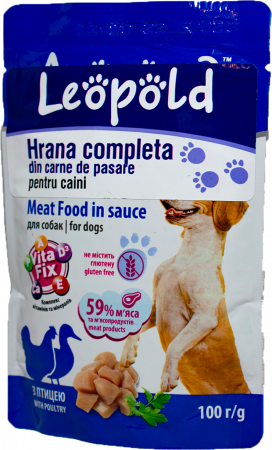 Hrana umeda - Hrana Umeda Completa Pentru Caini, Premium Adult, Cu Pasare, 100 g