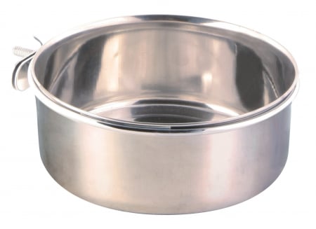 Hranitoare si adapatoare - Hranitor Inox Pentru Pasari, Atasare Cu Surub, 900 ml/14 cm,5499