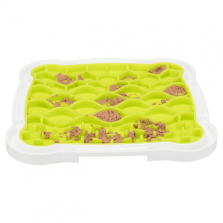 Farfurie Pentru Hranire Lenta, Lickâ€™n'Snack, 20x20 cm, Lime/Alb, 34952 [3]