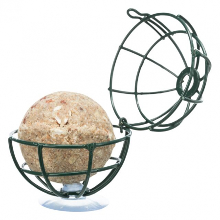ANIMALE DE GRADINA - Hranitor Exterior Cu Ventuza, Pentru Bile De Grasime, 7 cm, Verde, 55611	