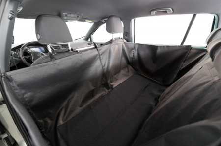 Husa Protectie Bancheta Auto, Cu Parti Laterale, 1.50x1.35 m, Negru, 1348	 [12]