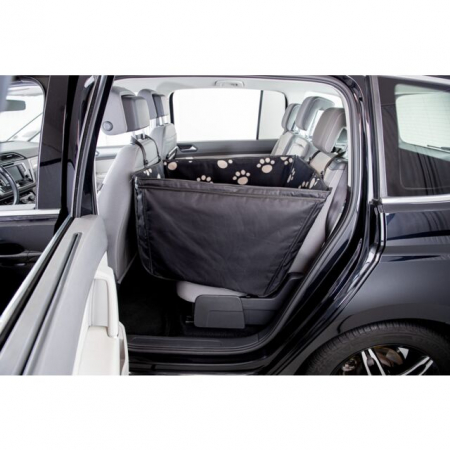 Husa Protectie Scaun Auto, Cu Parti Laterale, 0.5x1.45 m, Negru/Bej, 13231	 [1]