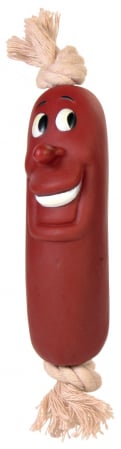 Jucarii - Jucarie Pentru Caini, Carnat Pe Sfoara, 11 cm, 3242