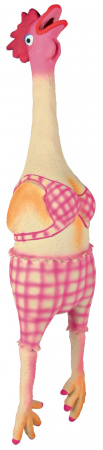 Jucarii - Jucarie Pentru Caini, Gaina, Latex, Cu Sunet, 48 cm 35495