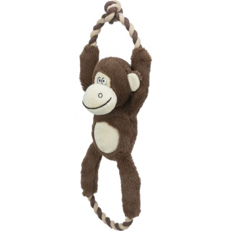 Jucarie Pentru Caini, Maimuta, Plus/Sfoara, Cu Sunet, 40 cm, 34720 [1]