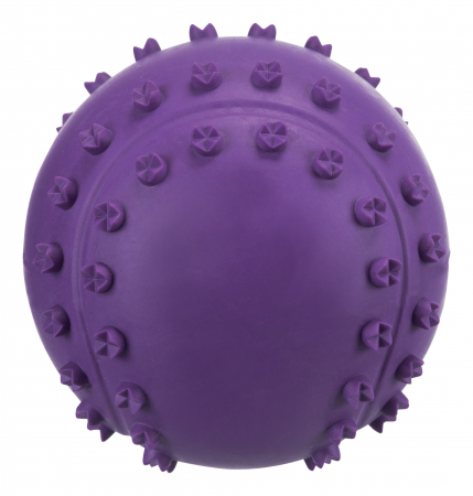 Jucarii - Jucarie Pentru Caini, Minge, Cauciuc, Cu Sunet, 6 cm, Portocaliu,  34841