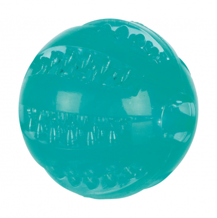 Igiena dentara - Jucarie Pentru Caini, Denta Fun, Minge, Aroma Menta, TPR, 6 cm, 33680