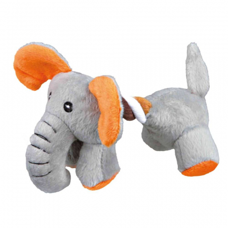 Jucarie Pentru Caini, Elefant Cu Sfoara, Plus, Cu Sunet, 17 cm, 3582 [1]