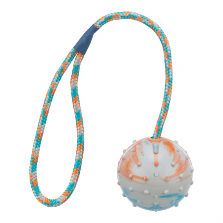 Jucarie Pentru Caini, Minge Cauciuc Pe Sfoara, 6/30 cm, 3454 [1]