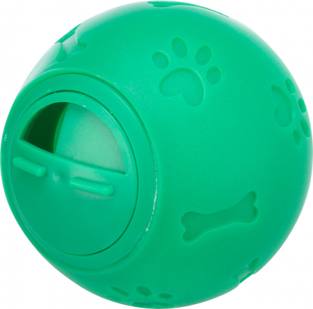 Jucarie Pentru Caini, Minge Eliberare Recompense, 7 cm, Verde, 3492 [1]