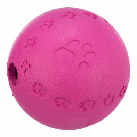 Jucarie Pentru Caini, Minge Eliberare Recompense, Cauciuc, 11 cm, Roz, 34943	 [1]