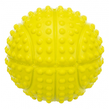 Jucarie Pentru Caini, Minge Sport, Cauciuc, Cu Sunet, 5.5 cm, Lime,  34843 [1]