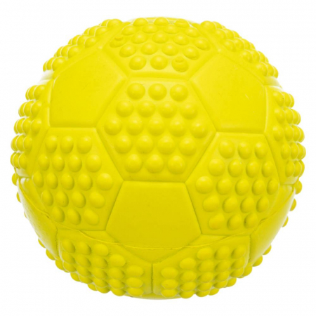 Jucarie Pentru Caini, Minge Sport, Cauciuc, Cu Sunet, 7 cm, Lime, 34845 [1]