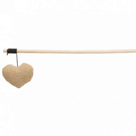 Jucarie Pentru Pisici, Undita Cu Inima, Fosnitoare, 35 cm, 40790	 [1]