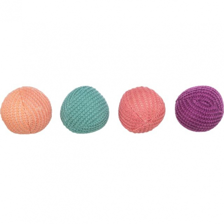 Jucarie Pentru Pisici, Set 2 X Mingi Tricotate, 4.5 cm 45728	 [1]